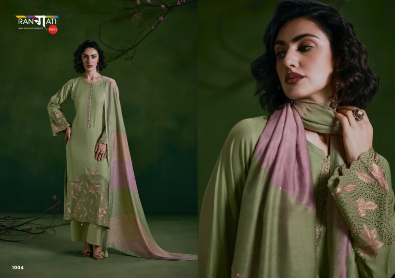 Zara Vol 12 By Rangati Pure Pashmina Dress Materials 
